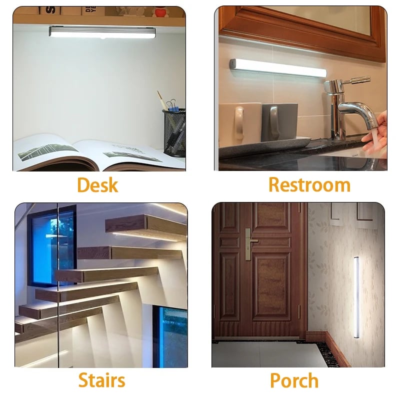 🔥HEISSVERKAUF💡Lochfrei Smarte Sensorische Magnetische Wiederaufladbare LED-Leuchten