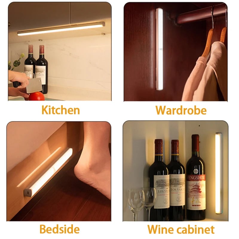 🔥HEISSVERKAUF💡Lochfrei Smarte Sensorische Magnetische Wiederaufladbare LED-Leuchten