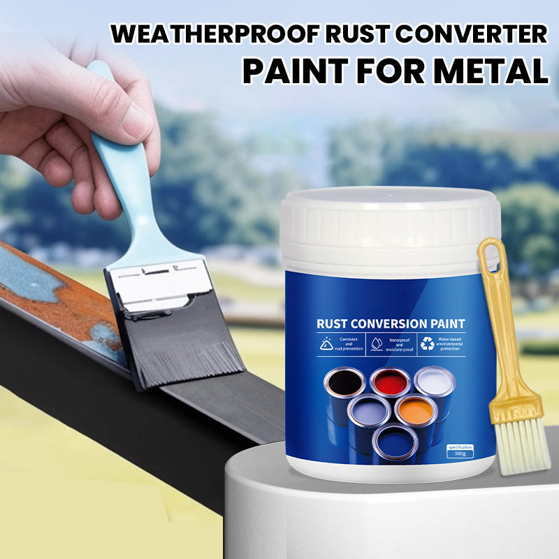 🔥Letzter Tag des Ausverkaufs 50 % Rabatt🔥Wetterfeste Rostumwandlungsfarbe für Metall🛡️
