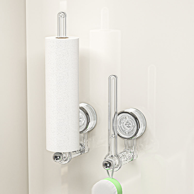 Multifunktionaler Toilettenpapierhalter mit Vakuum-Saugnapf