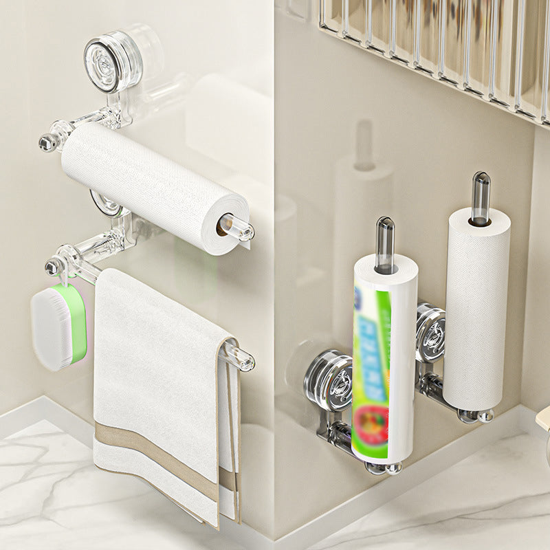 Multifunktionaler Toilettenpapierhalter mit Vakuum-Saugnapf