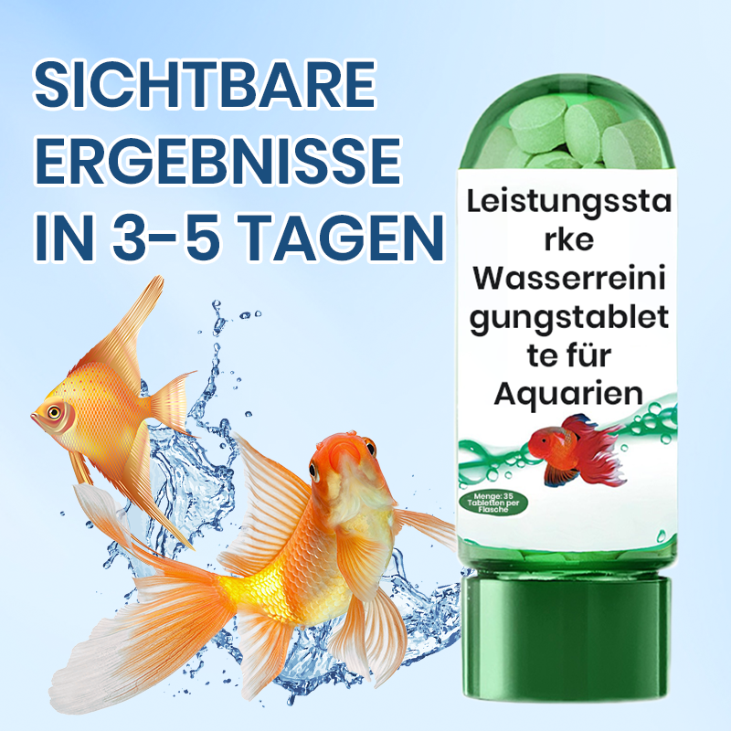 💥Heißer Verkauf 50% Rabatt♻️💧Leistungsstarke Wasserreinigungstablette für Aquarien