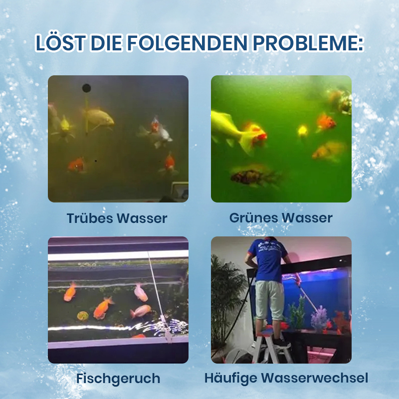 💥Heißer Verkauf 50% Rabatt♻️💧Leistungsstarke Wasserreinigungstablette für Aquarien