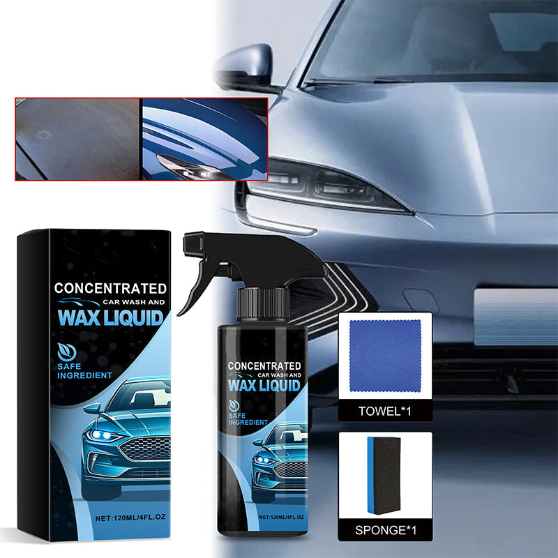 🔥2025 Neuankömmling🔥Sanftes, effektives Auto-Reinigungsspray mit Schwamm und Lappen🔥🔥 Bestellen Sie jetzt und verleihen Sie Ihrem Auto einen neuen Look(kaufen Sie 3 und erhalten Sie 2 gratis)