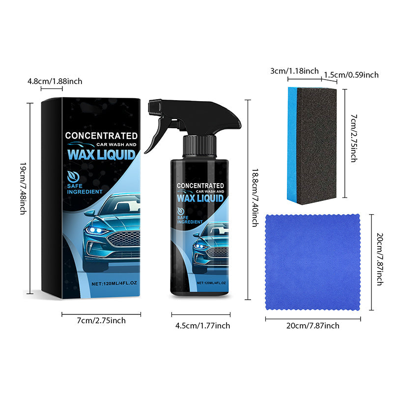 🔥2025 Neuankömmling🔥Sanftes, effektives Auto-Reinigungsspray mit Schwamm und Lappen🔥🔥 Bestellen Sie jetzt und verleihen Sie Ihrem Auto einen neuen Look(kaufen Sie 3 und erhalten Sie 2 gratis)