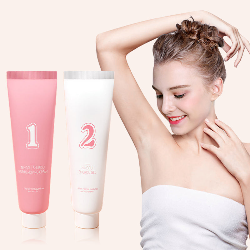 Reinigendes & weichmachendes Haarentfernungs-Creme-Set