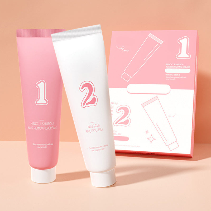 Reinigendes & weichmachendes Haarentfernungs-Creme-Set