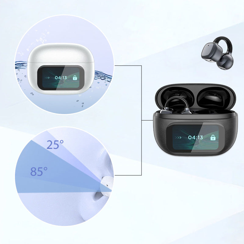 🔥Headset mit Ohrclip und intelligentem Farbbildschirm für intelligente Übersetzungen