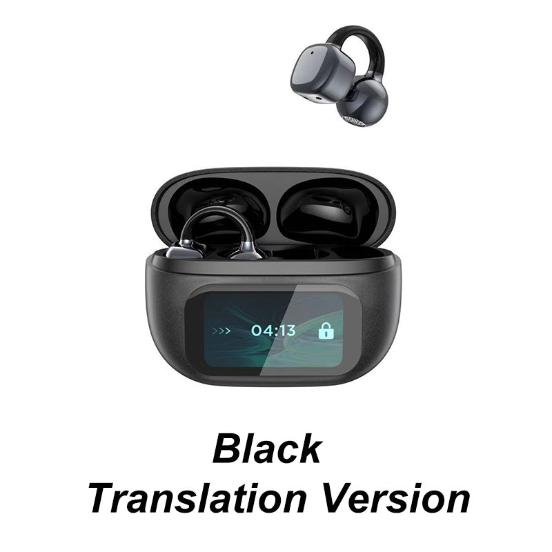 🔥Headset mit Ohrclip und intelligentem Farbbildschirm für intelligente Übersetzungen