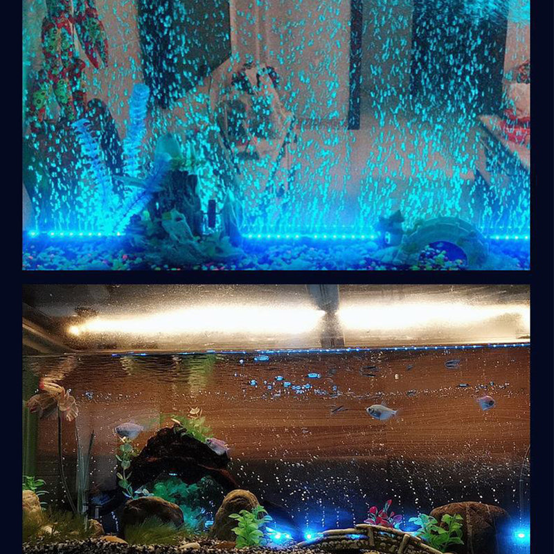 🐟LED Aquarium Buntes Luftblasenlicht