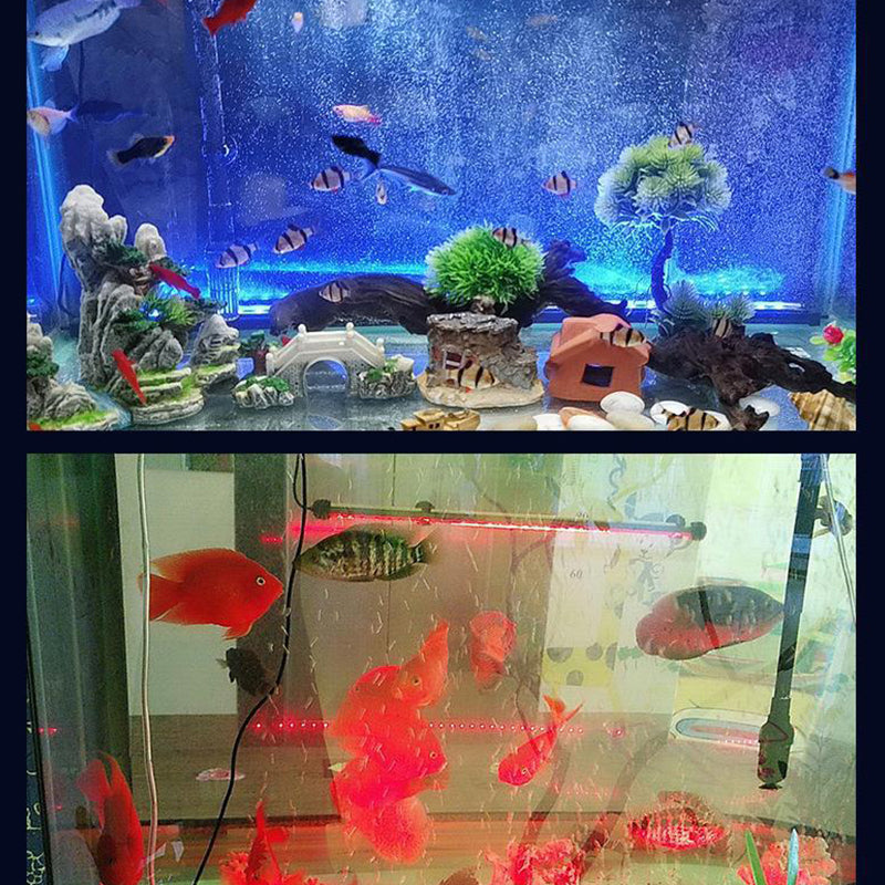 🐟LED Aquarium Buntes Luftblasenlicht