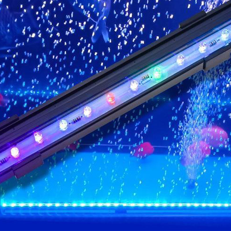 🐟LED Aquarium Buntes Luftblasenlicht