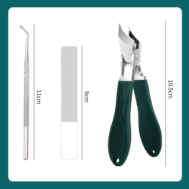 🔥2025 heißer Verkauf🔥Anti-Splash 25 ° Slant Edge Nagel Clipper 3-teiliges Set