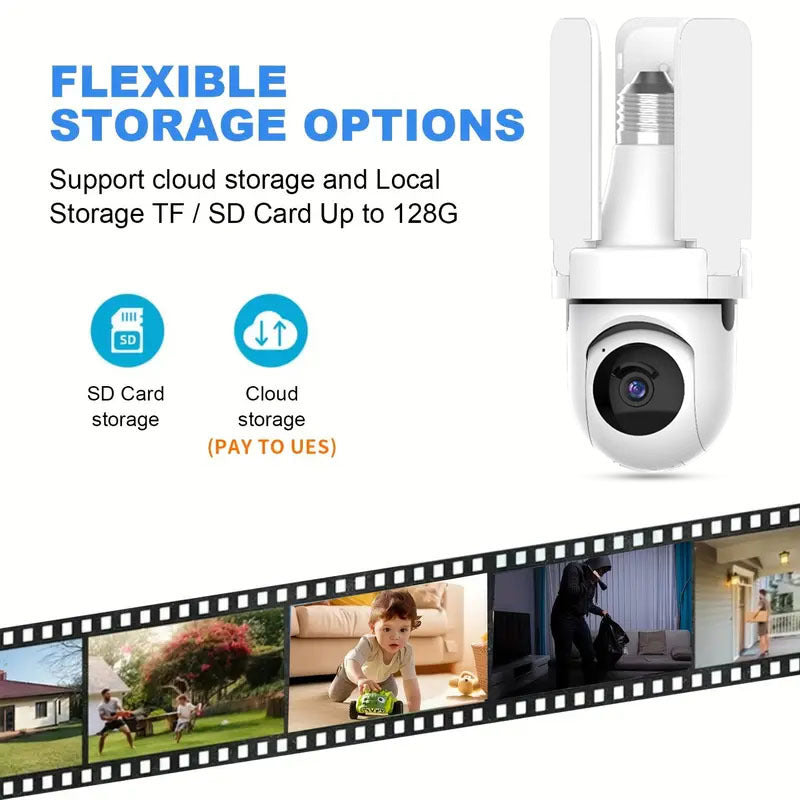 🔥Night Vision Wireless Light Bulb Security Cameras