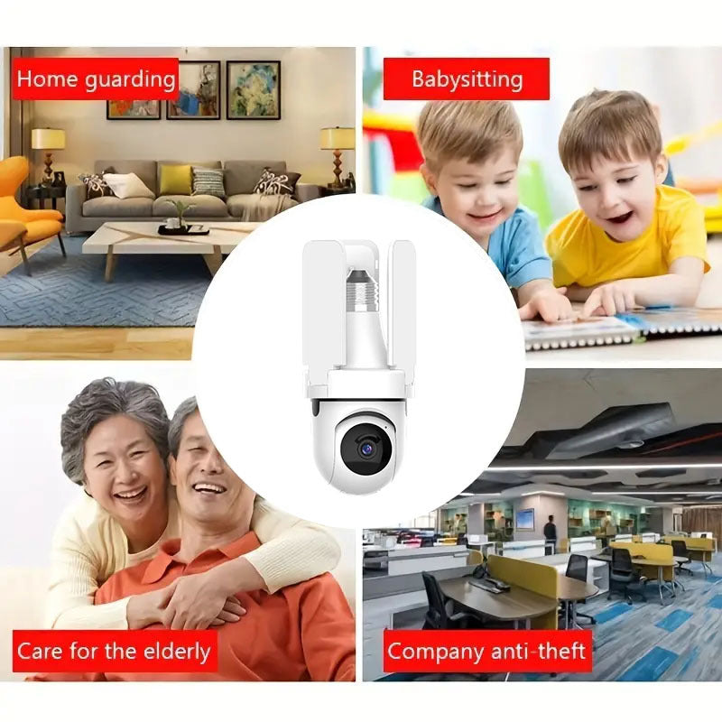🔥Night Vision Wireless Light Bulb Security Cameras