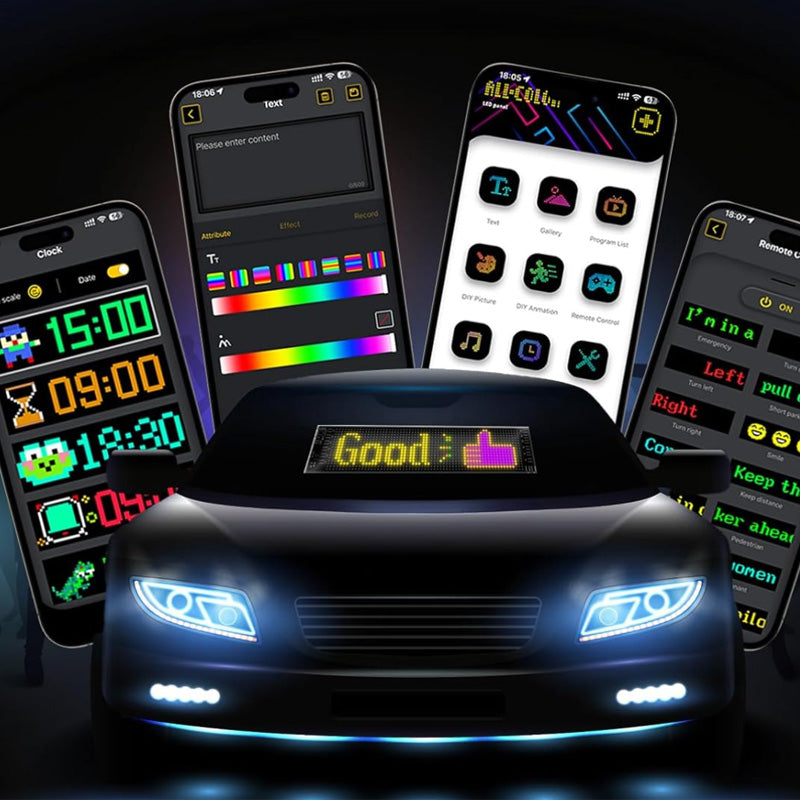 🏎️40% Rabatt in Bearbeitung 🛒LED Wasserdicht Intelligente Farbe Soft Screen