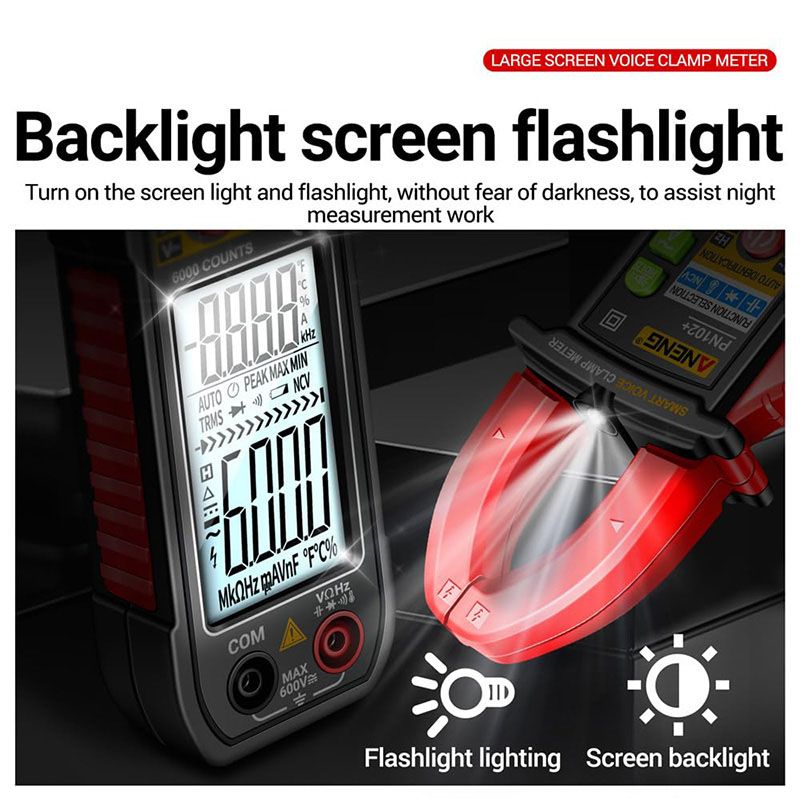 🔥Intelligentes sprachgesteuertes Klemm-Multimeter-Testgerät