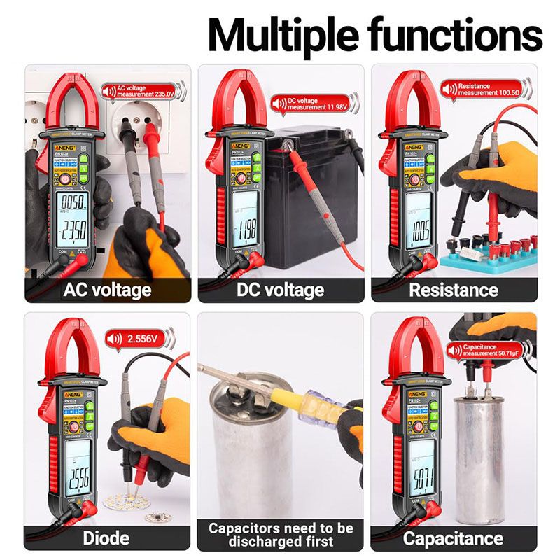 🔥Intelligentes sprachgesteuertes Klemm-Multimeter-Testgerät