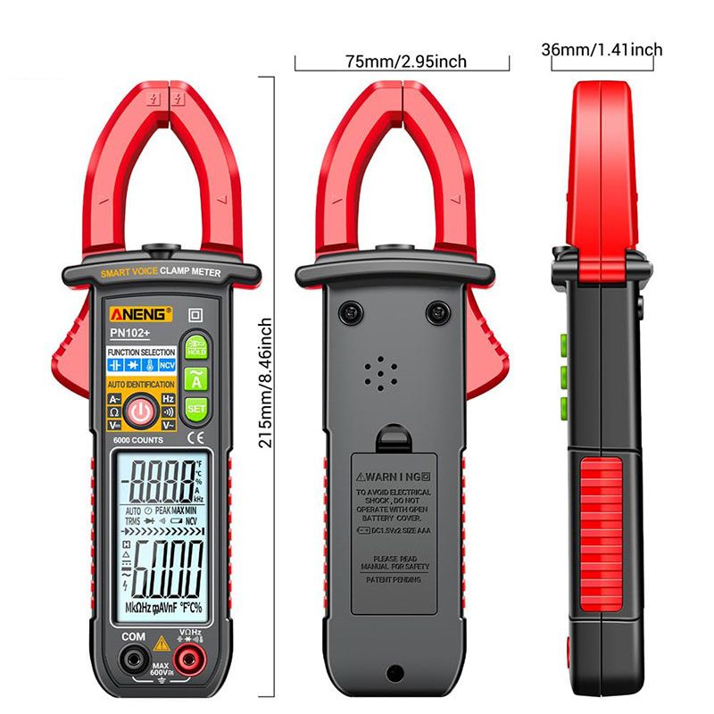 🔥Intelligentes sprachgesteuertes Klemm-Multimeter-Testgerät