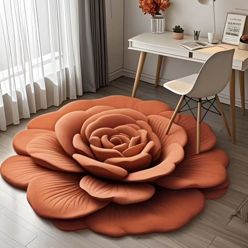 🔥2025 Heißer Verkauf🔥Floral Plüsch & Kieselgur Bodenmatte