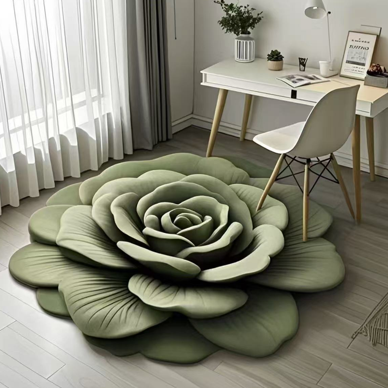🔥2025 Heißer Verkauf🔥Floral Plüsch & Kieselgur Bodenmatte
