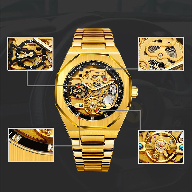 ⏳Zeitlich begrenztes Special⌛ Mechanische Luxus-Skelettuhr für Herren