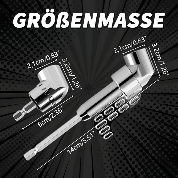 🔥Aktionspreis🔥🔧105-Grad-Winkelbohreradapter - Flexibler Adapter