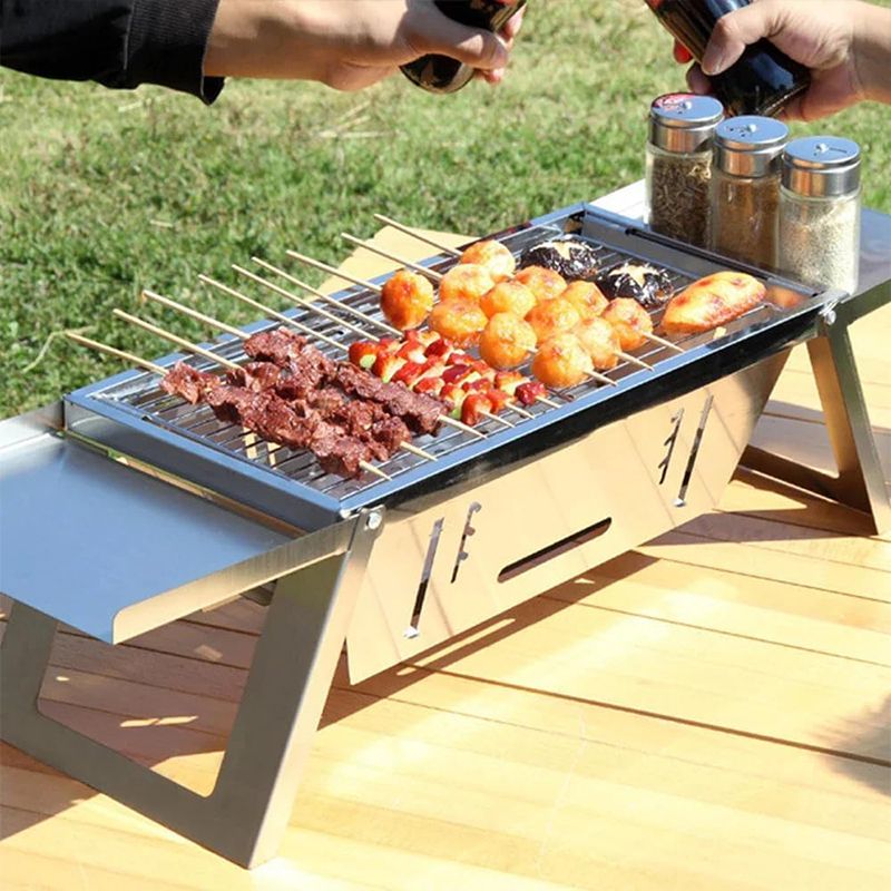 🔥🔥Klappbarer Edelstahl-Grill für draußen