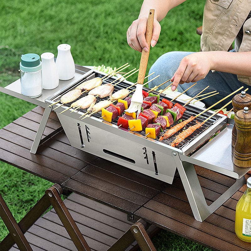 🔥🔥Klappbarer Edelstahl-Grill für draußen