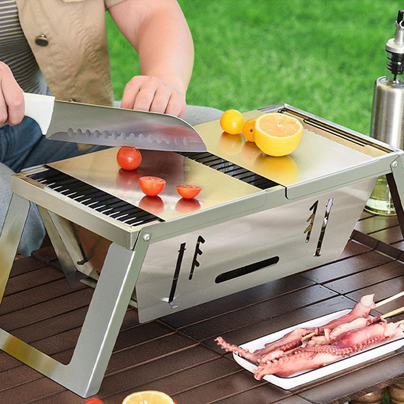 🔥🔥Klappbarer Edelstahl-Grill für draußen