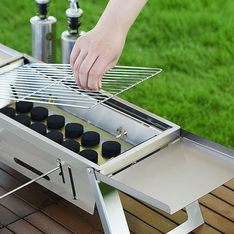 🔥🔥Klappbarer Edelstahl-Grill für draußen
