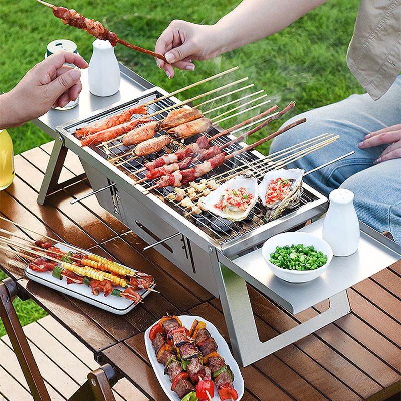 🔥🔥Klappbarer Edelstahl-Grill für draußen