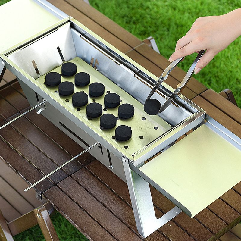 🔥🔥Klappbarer Edelstahl-Grill für draußen