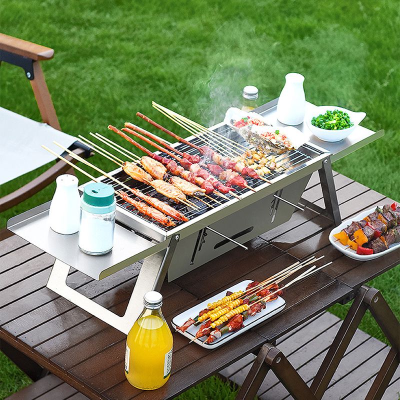 🔥🔥Klappbarer Edelstahl-Grill für draußen
