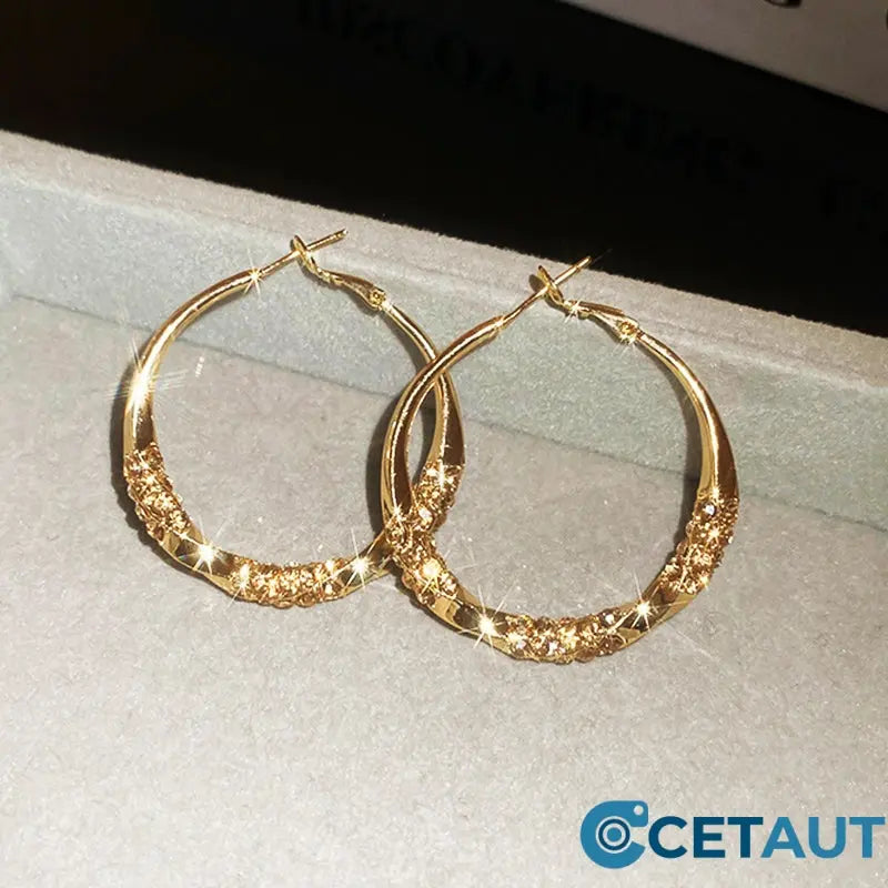 🌸🌸🌸Der Vorverkauf läuft!!! Wer zuerst kauft, bekommt zuerst!!!Circle Earrings with Zirconia