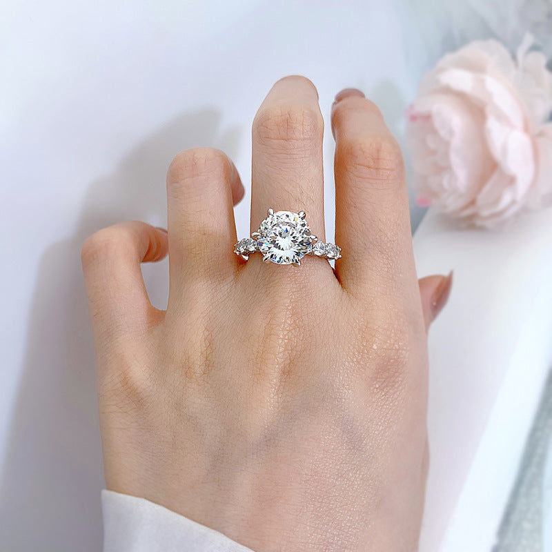🎁Gift For You | 5 Carat Moonlight Sterling Silver Moissanite Ring