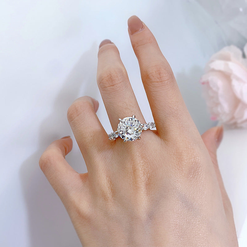 🎁Gift For You | 5 Carat Moonlight Sterling Silver Moissanite Ring