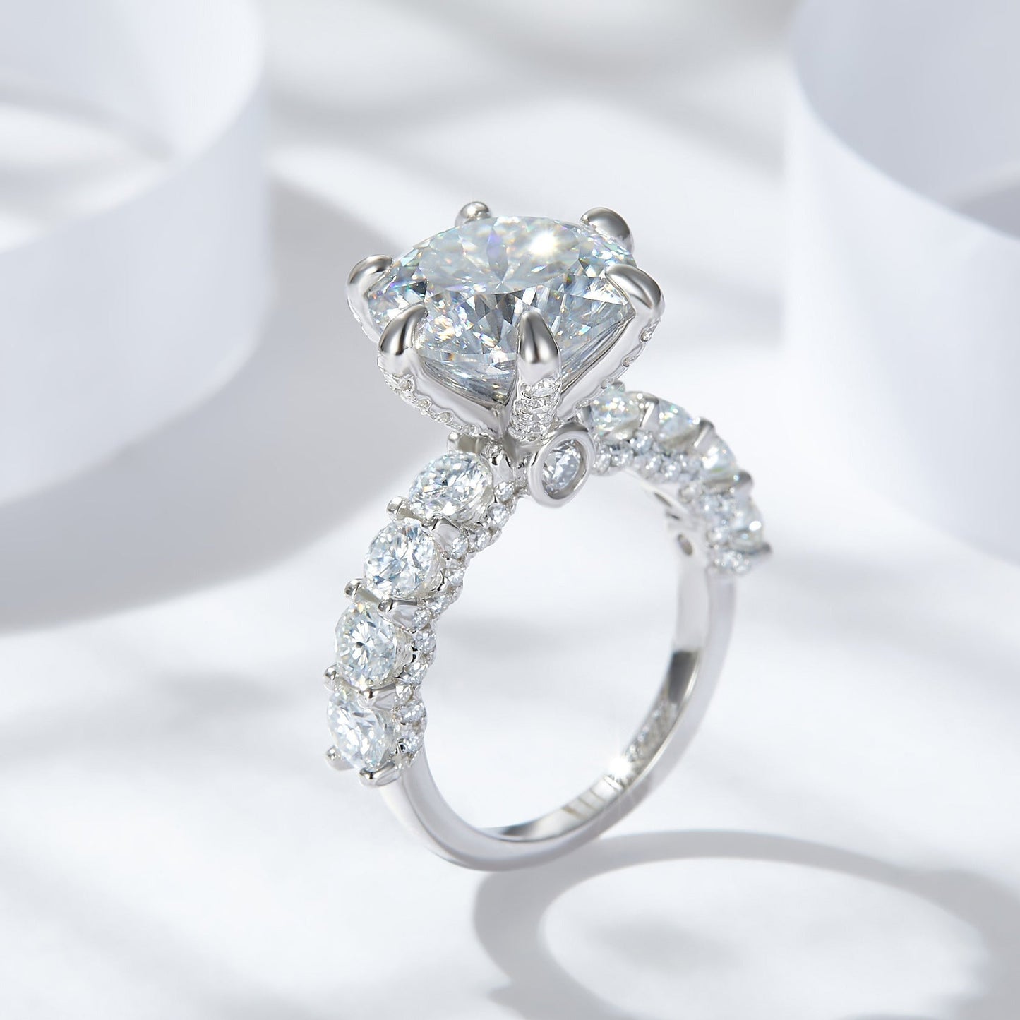 🎁Gift For You | 5 Carat Moonlight Sterling Silver Moissanite Ring