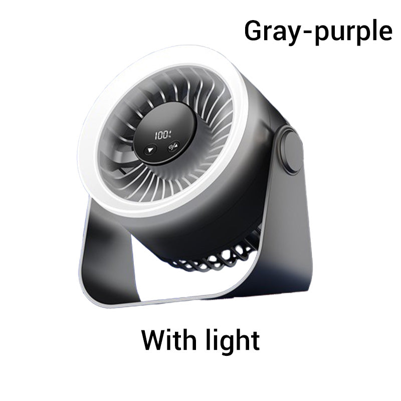 Kleiner tragbarer aufladbarer wandmontierter Ventilator mit Lampen