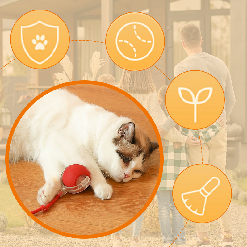🔥Intelligent Chirping Rolling Interactive Cat Toy Ball