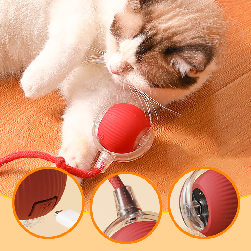 🔥Intelligent Chirping Rolling Interactive Cat Toy Ball