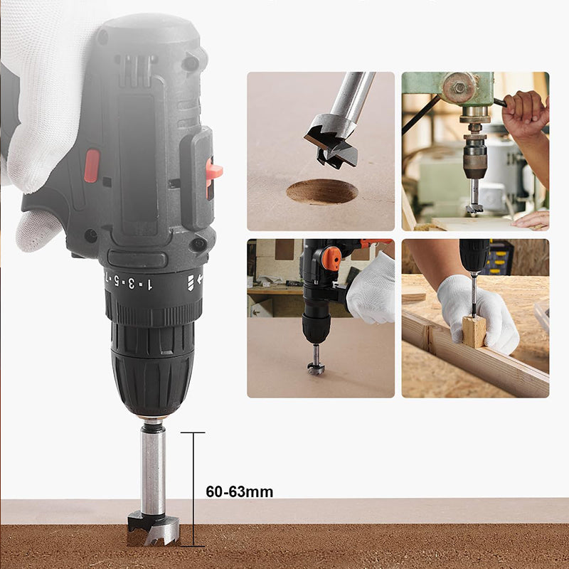 đ„3-in-1 Anti-Rutsch-Sechskant-Holzlochbohrer-Set