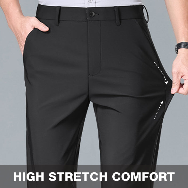 Atmungsaktive Stretchhose mit geradem Bein für Herren – ideal für den Sommer