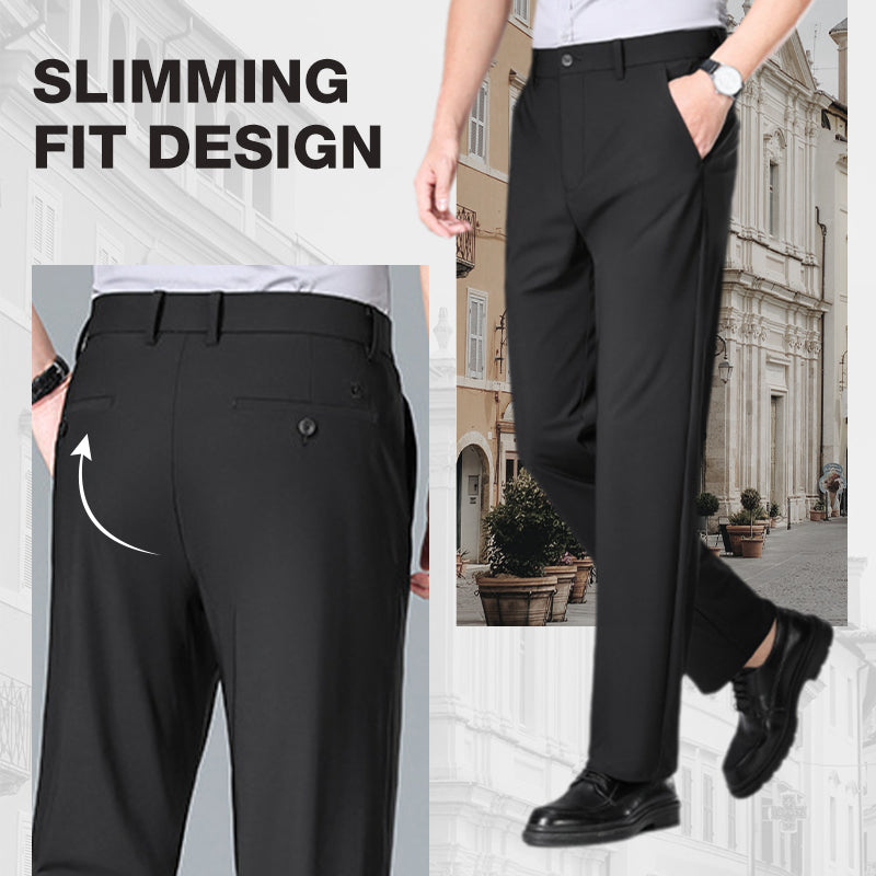 Atmungsaktive Stretchhose mit geradem Bein für Herren – ideal für den Sommer