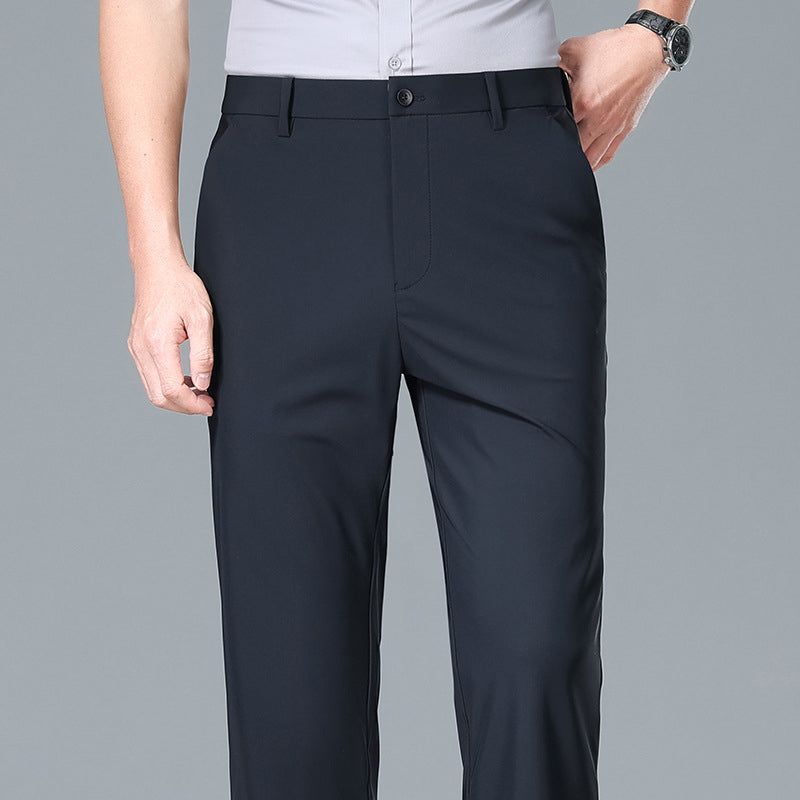 Atmungsaktive Stretchhose mit geradem Bein für Herren – ideal für den Sommer