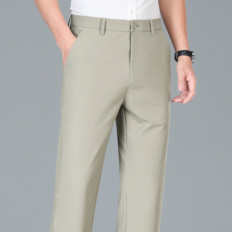 Atmungsaktive Stretchhose mit geradem Bein für Herren – ideal für den Sommer