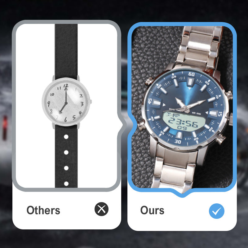 🔥LED-Quartz-Uhr für Herrenmode