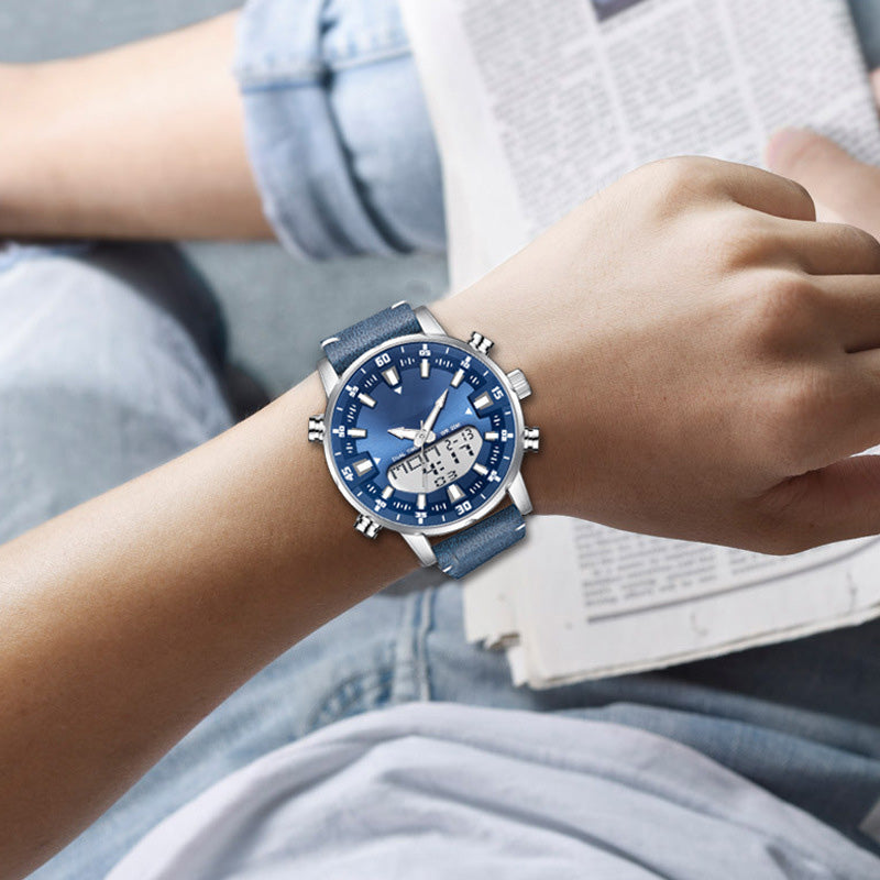 🔥LED-Quartz-Uhr für Herrenmode