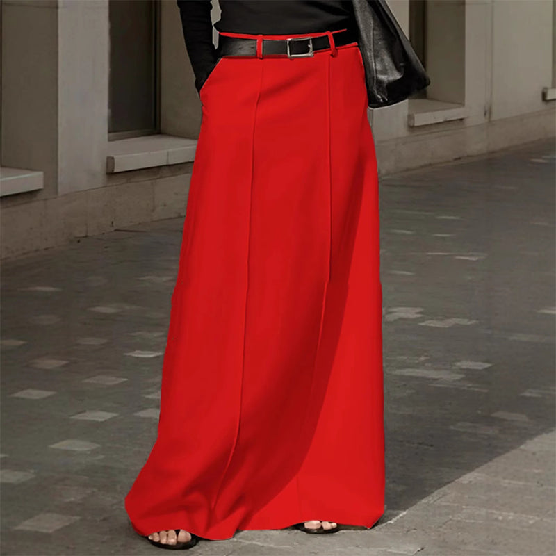 🔥Fließender Chiffon Damen Retro Maxirock - Romantischer und eleganter Stil