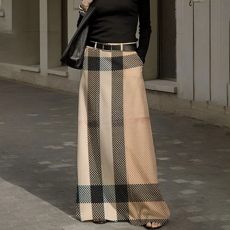🔥Fließender Chiffon Damen Retro Maxirock - Romantischer und eleganter Stil